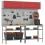 8-piece gray steel workbench set | Foro24.es | Tu tienda online para hogar, jardín y más Foro24.es
