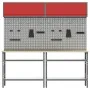 8-piece gray steel workbench set | Foro24.es | Tu tienda online para hogar, jardín y más Foro24.es