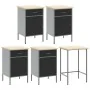 12-Piece Set for Work Cabinet and Tool Panel Black MDF and Metal by , Work tables - Ref: Foro24-3321508, Price: 911,57 €, Dis...