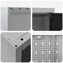 12-Piece MDF and Black Metal Cabinet and Perforated Panel Set | Foro24.es | Tu tienda online para hogar, jardín y más Foro24.es
