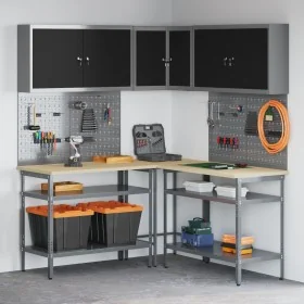 10-piece tool storage table set Black Engineered