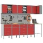 12-piece cabinet and drill panel set in red, MDF and metal | Foro24.es | Tu tienda online para hogar, jardín y más Foro24.es