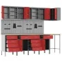 12-piece cabinet and drill panel set in red, MDF and metal | Foro24.es | Tu tienda online para hogar, jardín y más Foro24.es