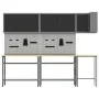 10-piece tool storage table set Black Engineered Wood and Metal | Foro24.es | Tu tienda online para hogar, jardín y más Foro24.es