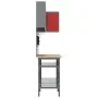 10-piece tool storage table set in composite wood and red metal | Foro24.es | Tu tienda online para hogar, jardín y más Foro24.es