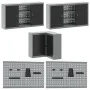 10-Piece Tool Storage Set in Black Engineered Wood and Metal by , Work tables - Ref: Foro24-3321516, Price: 586,50 €, Discoun...