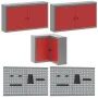 10-piece tool table set in red, made of engineered wood and metal | Foro24.es | Tu tienda online para hogar, jardín y más Foro24.es