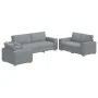 3-Piece Sofa Set with Light Grey Cushions | Foro24.es | Tu tienda online para hogar, jardín y más Foro24.es