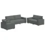 Conjunto de Sofá de 3 Piezas con Cojines en Tela Gris Oscuro de , Sofás - Ref: Foro24-3324610, Precio: 620,66 €, Descuento: %