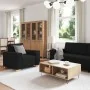 3-Piece Sofa Set with Black Fabric Cushions | Foro24.es | Tu tienda online para hogar, jardín y más Foro24.es