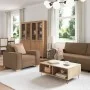 3-piece sofa set with brown fabric cushions | Foro24.es | Tu tienda online para hogar, jardín y más Foro24.es