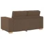 3-piece sofa set with brown fabric cushions | Foro24.es | Tu tienda online para hogar, jardín y más Foro24.es