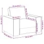 Conjunto de Sofá de 3 Piezas de con Cojines de Tela Taupe de , Sofás - Ref: Foro24-3324615, Precio: 620,66 €, Descuento: %