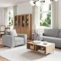 3-Piece Sofa Set with Cloud Grey Fabric Cushions | Foro24.es | Tu tienda online para hogar, jardín y más Foro24.es