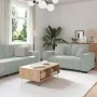 3-Piece Sofa Set with Light Grey Velvet Cushions | Foro24.es | Tu tienda online para hogar, jardín y más Foro24.es