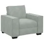 3-Piece Sofa Set with Light Grey Velvet Cushions | Foro24.es | Tu tienda online para hogar, jardín y más Foro24.es
