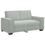 3-Piece Sofa Set with Light Grey Velvet Cushions | Foro24.es | Tu tienda online para hogar, jardín y más Foro24.es