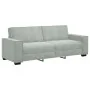 3-Piece Sofa Set with Light Grey Velvet Cushions | Foro24.es | Tu tienda online para hogar, jardín y más Foro24.es