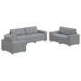 3-Piece Sofa Set with Light Grey Fabric Cushions | Foro24.es | Tu tienda online para hogar, jardín y más Foro24.es