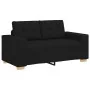 Juego de sofá 3 piezas con cojines de tela negra de , Sofás - Ref: Foro24-3324630, Precio: 628,41 €, Descuento: %