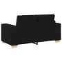 Juego de sofá 3 piezas con cojines de tela negra de , Sofás - Ref: Foro24-3324630, Precio: 628,41 €, Descuento: %