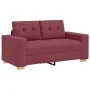 3-Piece Sofa Set with Wine Red Cushions | Foro24.es | Tu tienda online para hogar, jardín y más Foro24.es