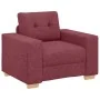 Juego de Sofá de 3 Piezas con Cojines Color Rojo Vino de , Sofás - Ref: Foro24-3324631, Precio: 628,41 €, Descuento: %