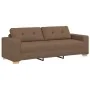 3-Piece Sofa Set with Brown Fabric Cushions | Foro24.es | Tu tienda online para hogar, jardín y más Foro24.es