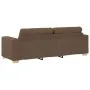 3-Piece Sofa Set with Brown Fabric Cushions | Foro24.es | Tu tienda online para hogar, jardín y más Foro24.es