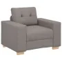 3-Piece Sofa Set with Taupe Fabric Cushions | Foro24.es | Tu tienda online para hogar, jardín y más Foro24.es