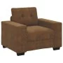 3-Piece Sofa Set with Brown Synthetic Leather Cushions | Foro24.es | Tu tienda online para hogar, jardín y más Foro24.es