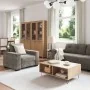 3-Piece Sofa Set with Dark Grey Faux Leather Cushions | Foro24.es | Tu tienda online para hogar, jardín y más Foro24.es