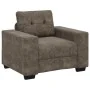 3-Piece Sofa Set with Dark Grey Faux Leather Cushions | Foro24.es | Tu tienda online para hogar, jardín y más Foro24.es
