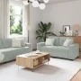 3-piece sofa set with cushions in light gray velvet | Foro24.es | Tu tienda online para hogar, jardín y más Foro24.es