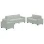 3-piece sofa set with cushions in light gray velvet | Foro24.es | Tu tienda online para hogar, jardín y más Foro24.es