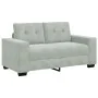 3-teilige Sofagarnitur mit Kissen aus hellgrauem Samt von , Sofas - Ref: Foro24-3324639, Preis: 625,42 €, Rabatt: %