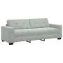 3-piece sofa set with cushions in light gray velvet | Foro24.es | Tu tienda online para hogar, jardín y más Foro24.es