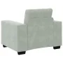3-piece sofa set with cushions in light gray velvet | Foro24.es | Tu tienda online para hogar, jardín y más Foro24.es