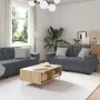 3-Piece Sofa Set with Dark Grey Velvet Cushions | Foro24.es | Tu tienda online para hogar, jardín y más Foro24.es