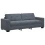 3-Piece Sofa Set with Dark Grey Velvet Cushions | Foro24.es | Tu tienda online para hogar, jardín y más Foro24.es