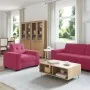 3-Piece Sofa Set with Wine Red Velvet Cushions | Foro24.es | Tu tienda online para hogar, jardín y más Foro24.es