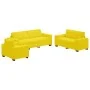 3-piece sofa set with yellow velvet cushions | Foro24.es | Tu tienda online para hogar, jardín y más Foro24.es