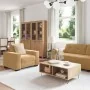 3-piece sofa set with brown velvet cushions | Foro24.es | Tu tienda online para hogar, jardín y más Foro24.es