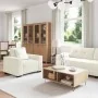 3-Piece Sofa Set with Cream Velvet Cushions | Foro24.es | Tu tienda online para hogar, jardín y más Foro24.es