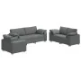 3-piece sofa set with fabric cushions in dark grey by , Sofas - Ref: Foro24-3324659, Price: 654,44 €, Discount: %