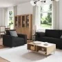 3-Piece Sofa Set with Black Fabric Cushions | Foro24.es | Tu tienda online para hogar, jardín y más Foro24.es