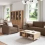 3-Piece Sofa Set with Brown Fabric Cushions | Foro24.es | Tu tienda online para hogar, jardín y más Foro24.es