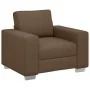 3-Piece Sofa Set with Brown Fabric Cushions | Foro24.es | Tu tienda online para hogar, jardín y más Foro24.es