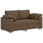 3-Piece Sofa Set with Brown Fabric Cushions | Foro24.es | Tu tienda online para hogar, jardín y más Foro24.es