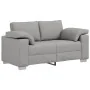 3-Piece Sofa Set with Cloud Grey Fabric Cushions | Foro24.es | Tu tienda online para hogar, jardín y más Foro24.es